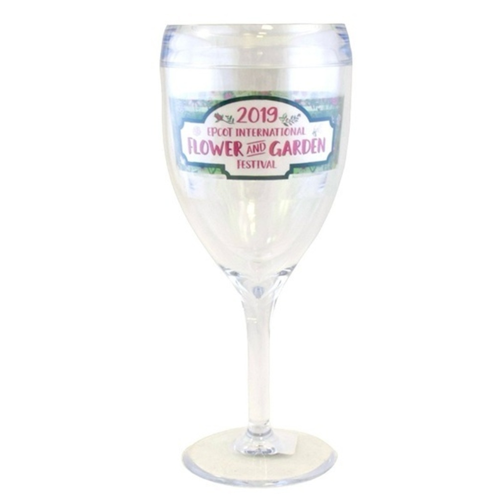 Disney Epcot International Flower and Garden Festival 2019 Tervis Wine Glass!